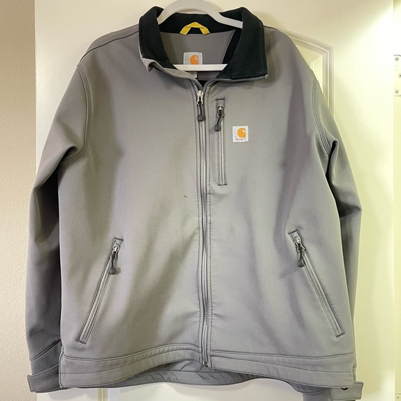 Carhartt Rain Defender Relaxed Fit Heavyweight Softshell Jacket - Picture 2 of 15